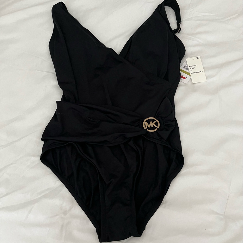 Michael Kors Black One-Piece Swimsuit